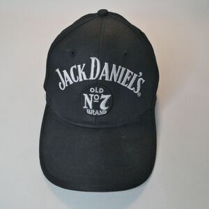 Jack Daniel's Black Hat Cap Jack Lives Here Old No. 7 100% Cotton Embroidered